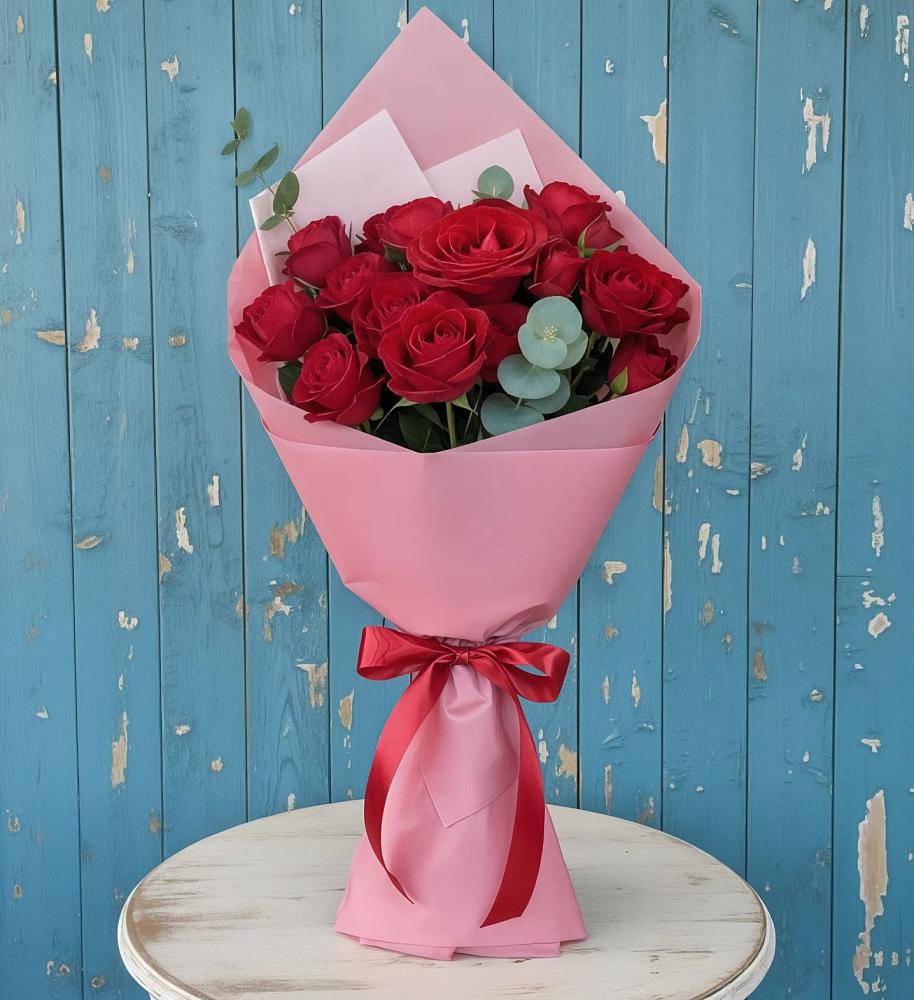 Букет цветов из: Розы в Посёлок государственного племенного завода «Константиново»