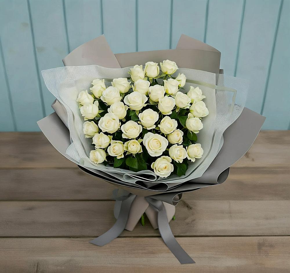 Букет Белоснежная нежность в Посёлок государственного племенного завода «Константиново»