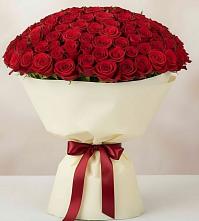 Букет 101 Красная роза Милано в Посёлок государственного племенного завода «Константиново»