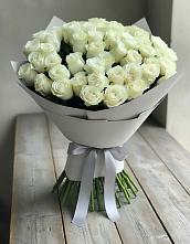Букет 35 Белых роз в Посёлок государственного племенного завода «Константиново»