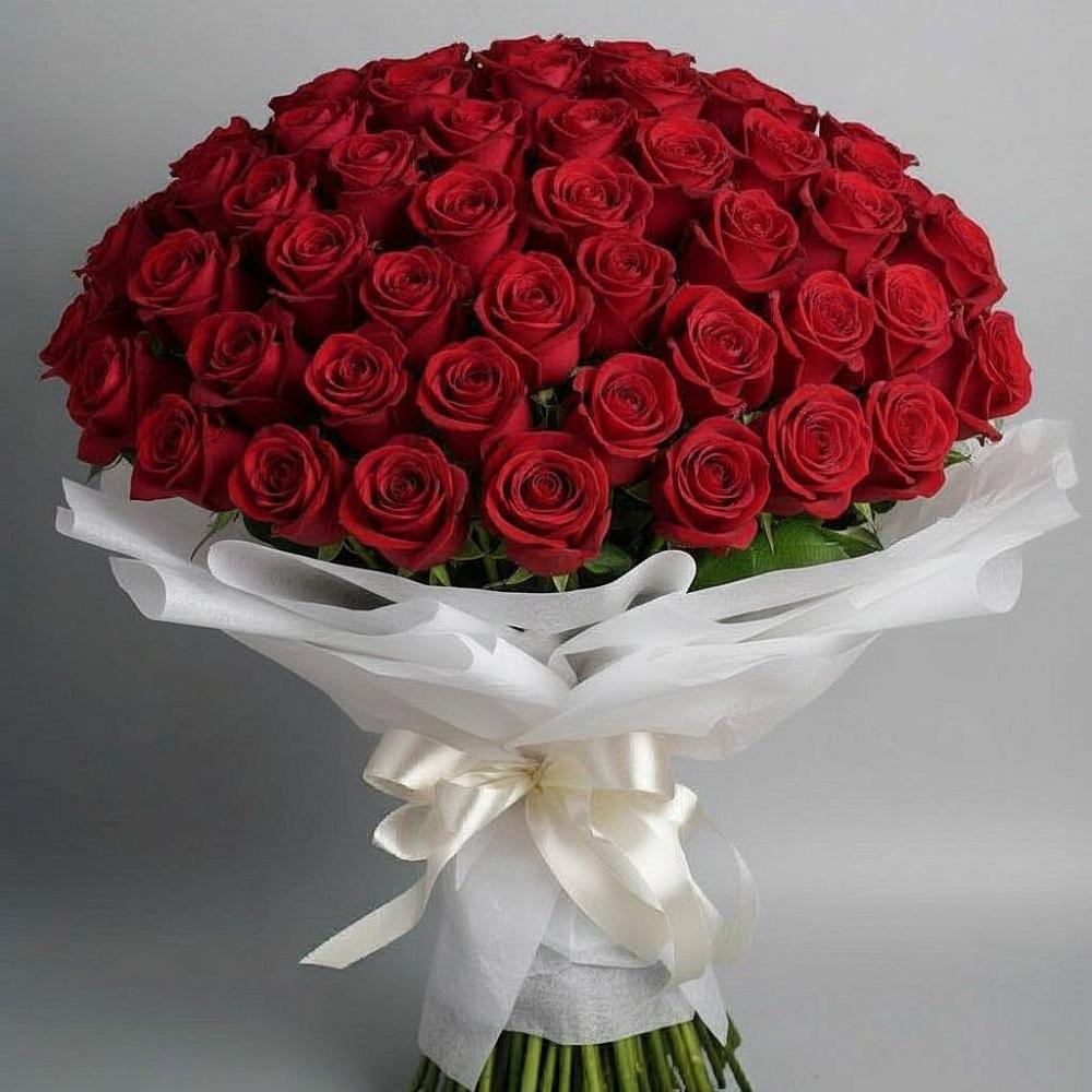 Букет 101 Красная роза Блэк Мэджик в Посёлок государственного племенного завода «Константиново»