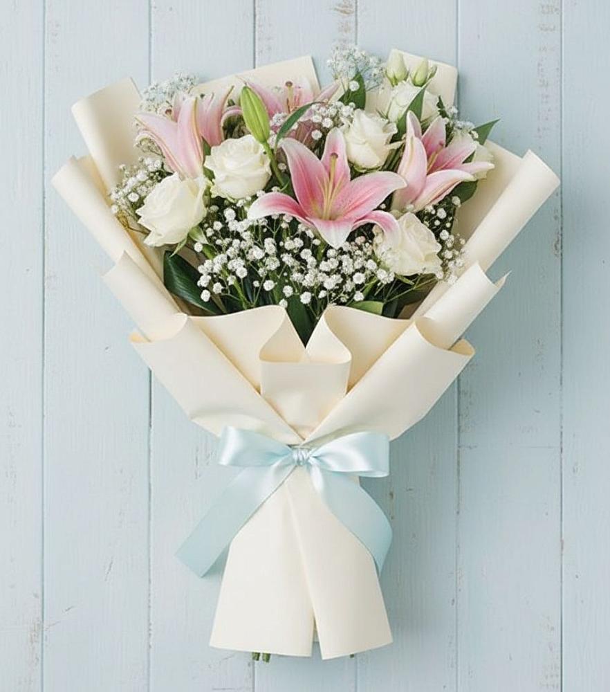 Букет цветов из: Лилии в Посёлок государственного племенного завода «Константиново»