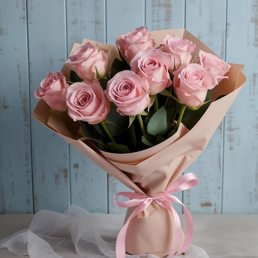 Букет цветов из: Розы в Посёлок государственного племенного завода «Константиново»