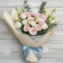 Букет цветов из:  Лизиантусы в Посёлок государственного племенного завода «Константиново»