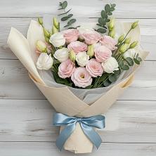 Букет цветов из:  Лизиантусы в Посёлок государственного племенного завода «Константиново»