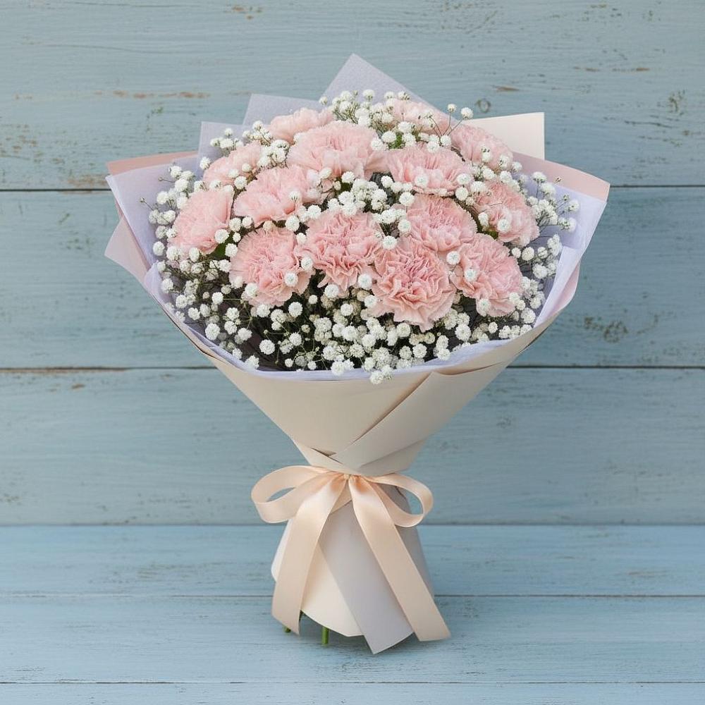 Букет цветов из: Гвоздики в Посёлок государственного племенного завода «Константиново»