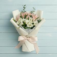 Букет цветов из:  Альстромерии в Посёлок государственного племенного завода «Константиново»