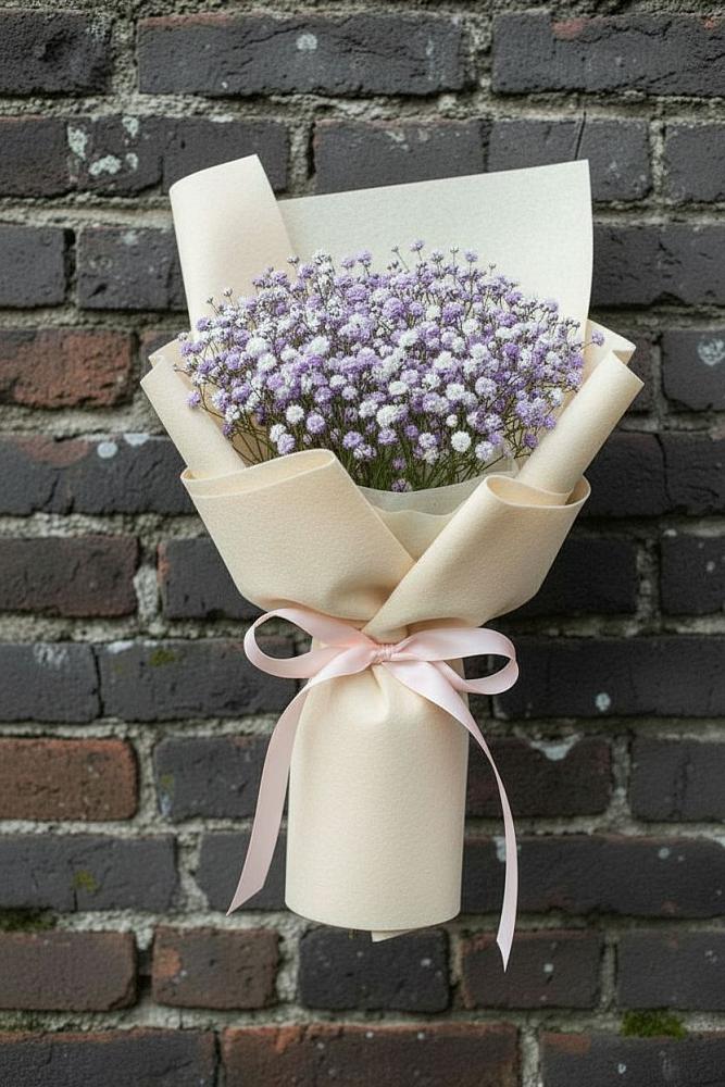 Букет цветов из: Гипсофила в Посёлок государственного племенного завода «Константиново»