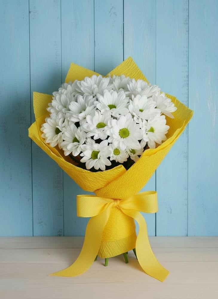 Букет цветов из: Хризантемы в Посёлок государственного племенного завода «Константиново»