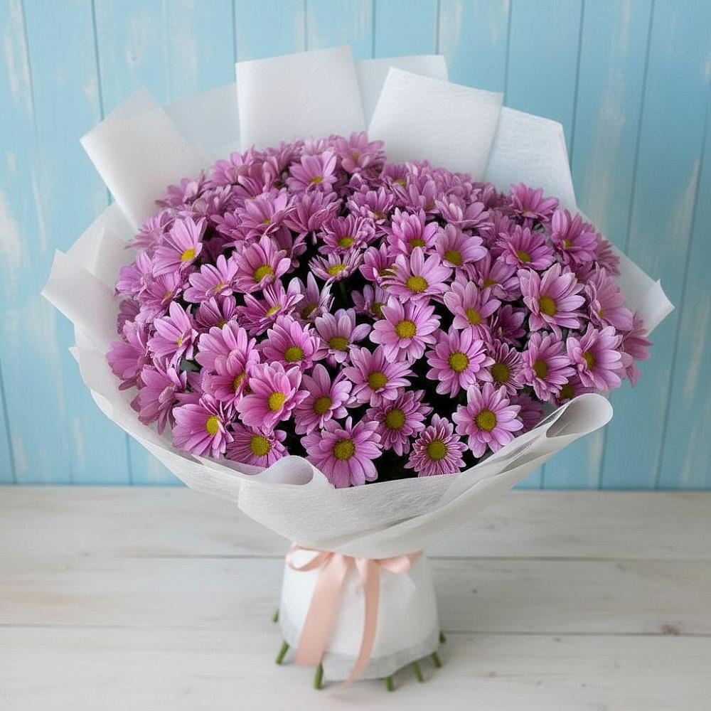 Букет цветов из: Хризантемы в Посёлок государственного племенного завода «Константиново»
