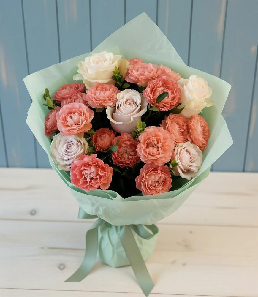 Букет цветов из: Розы в Посёлок государственного племенного завода «Константиново»