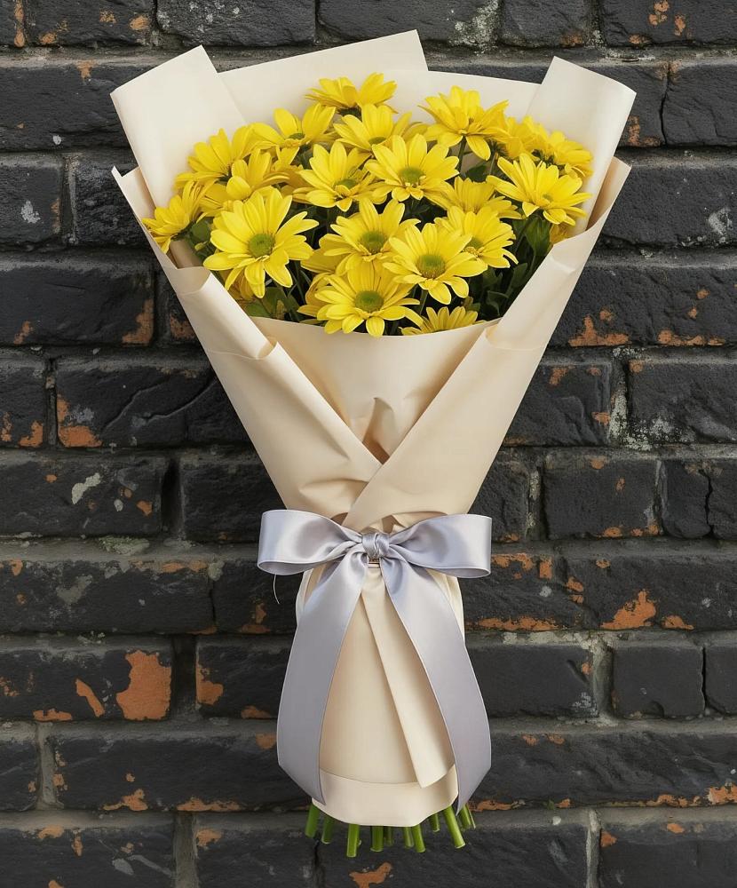 Букет цветов из: Хризантемы в Посёлок государственного племенного завода «Константиново»