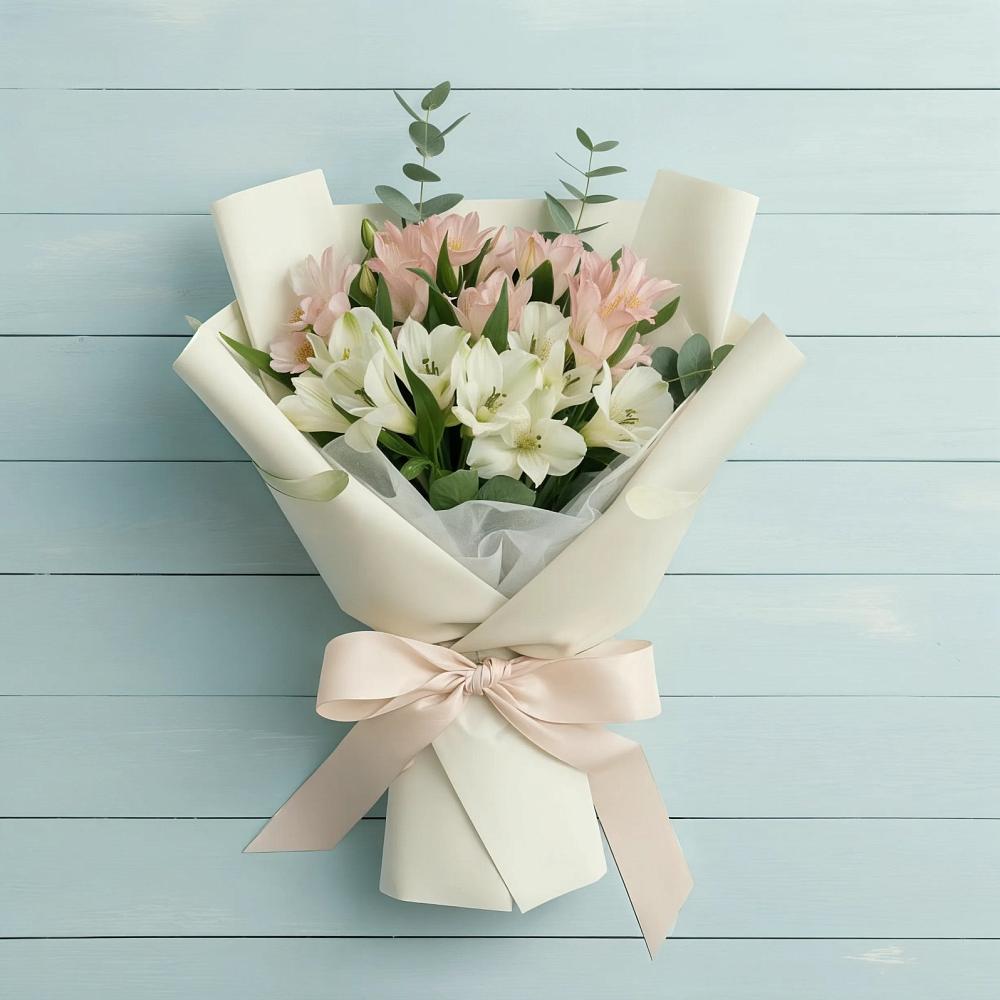 Букет цветов из: Альстромерии в Посёлок государственного племенного завода «Константиново»