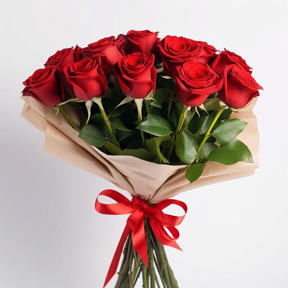 Букет 11 Красных роз Эдлесс Лав в Посёлок государственного племенного завода «Константиново»